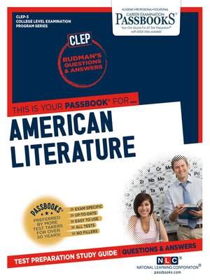 cover image of AMERICAN LITERATURE